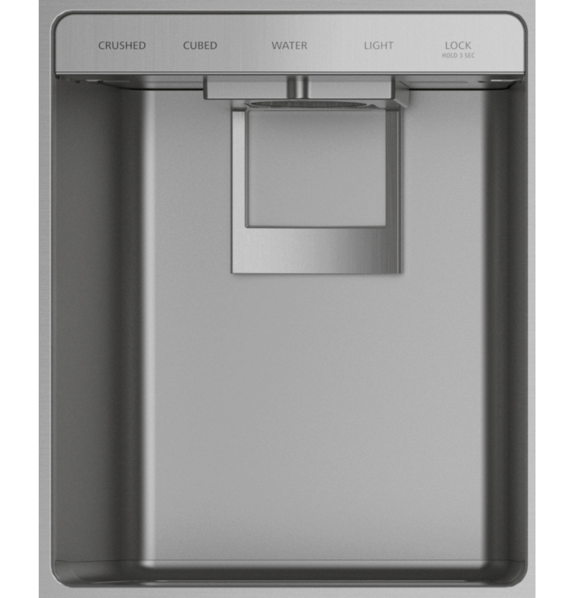 MONOGRAM Monogram 36" Built-In Side-by-Side Refrigerator with Dispenser in Stainless Steel - ZISS360DNSS