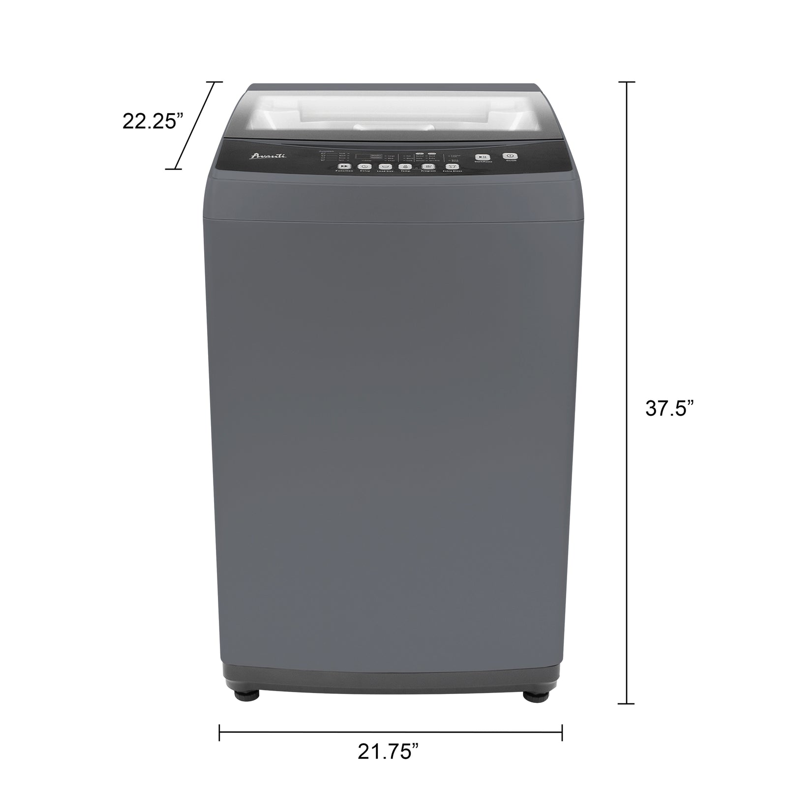 AVANTI Avanti 2.0 cu. ft. Top Load Washing Machine Gray - STW20D2P