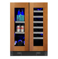 XO APPLIANCE XOU24BWDDGO 24" Beverage/Wine Double Door Panel Ready Glass Custom Panel Ready - XOU24BWDDGO