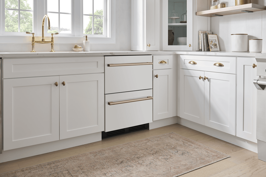 ZEPHYR Presrv Refrigerator Drawers, 24in Compact, Panel Ready, 2 Zone Custom Panel Ready - PRRD24C2AP