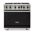 VIKING 36" Open Burner Gas Range Viking 5 Series Black - VGIC53626BONLP