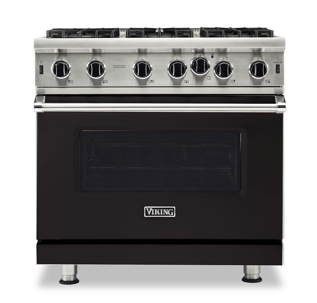 VIKING 36" Open Burner Gas Range Viking 5 Series Black - VGIC53626BON