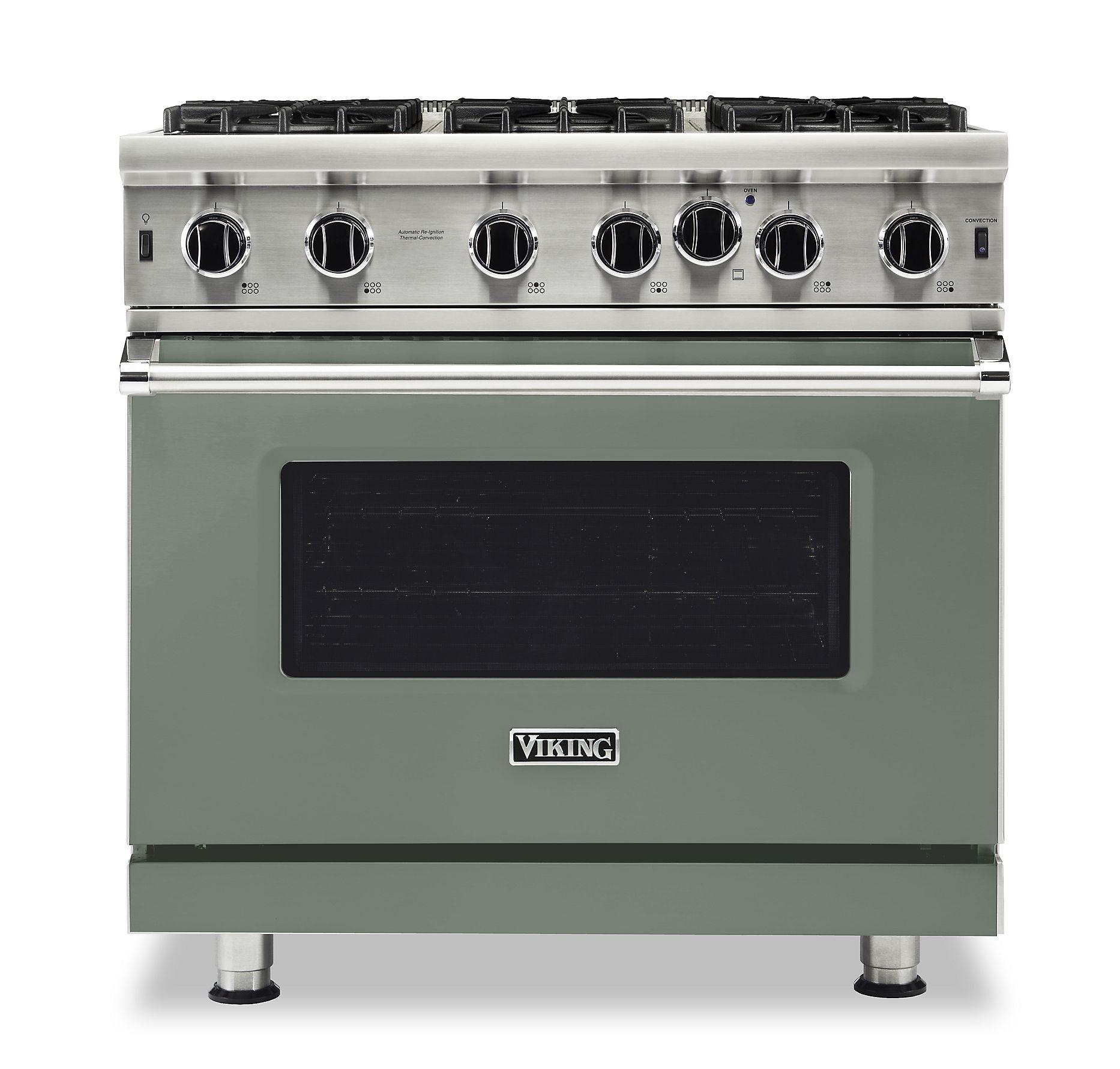 VIKING 36" Open Burner Gas Range Viking 5 Series Green - VGIC53626BEULP