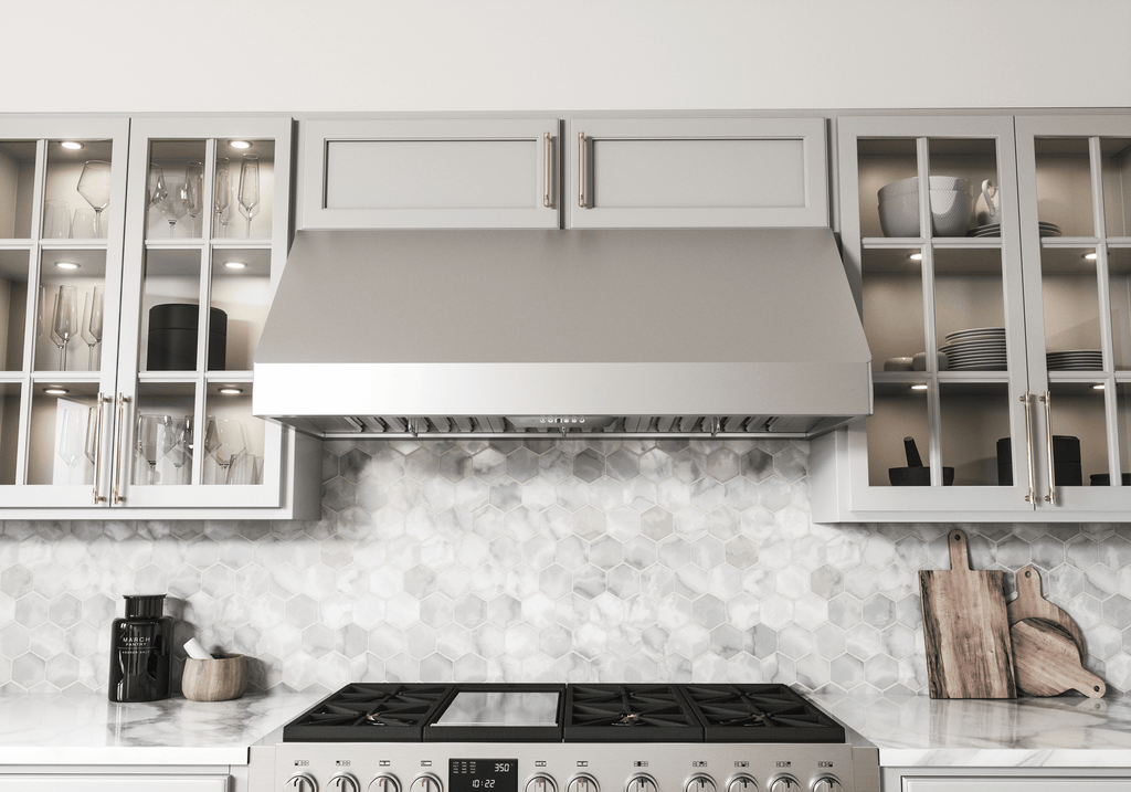 ZEPHYR Tempest II, 18in Wall, 36in, SS, LED, ACT in Stainless Steel - AK7536CS