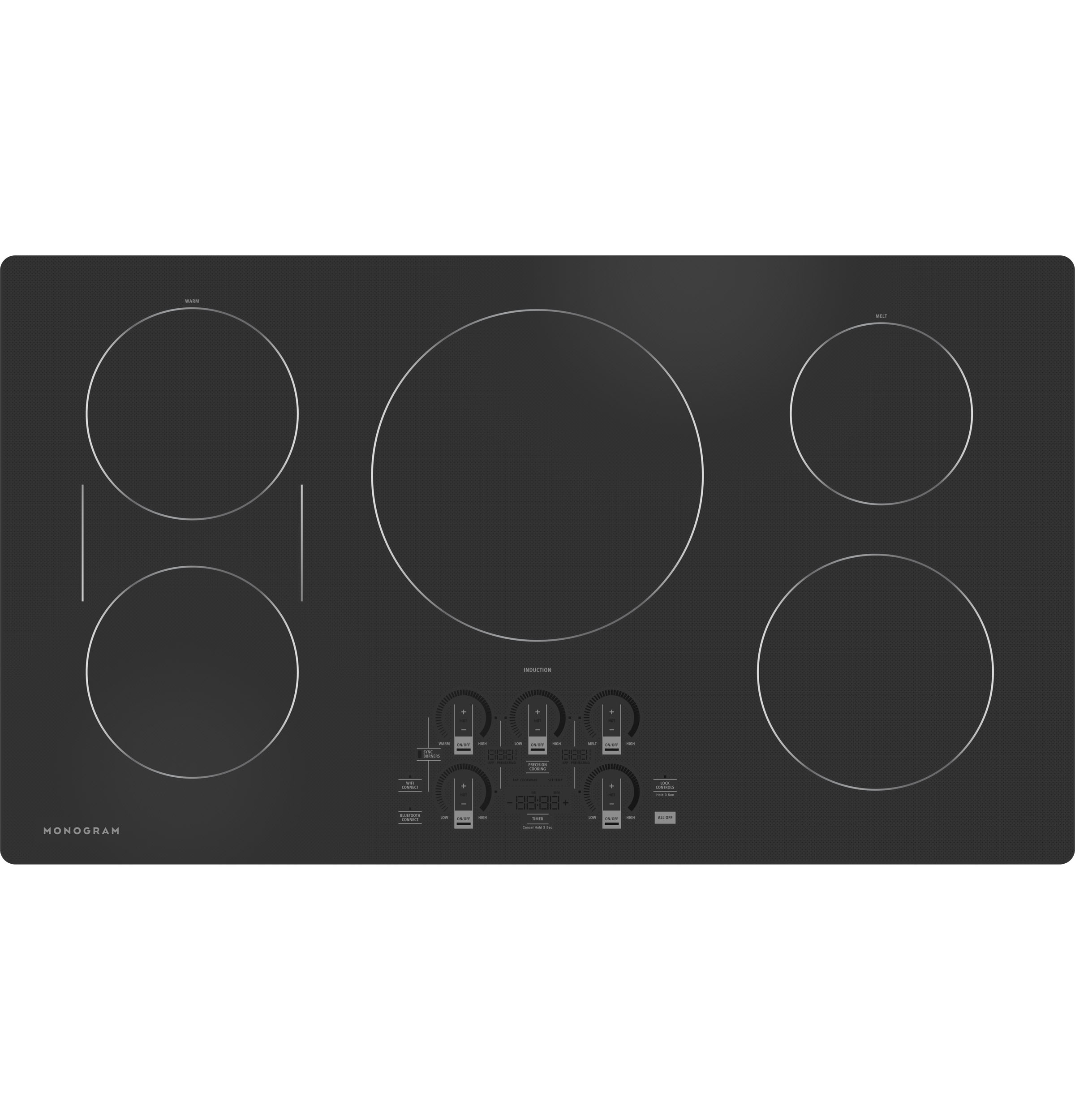 MONOGRAM Monogram ENERGY STAR 36" Induction Cooktop Black - ZHU36RDTBB
