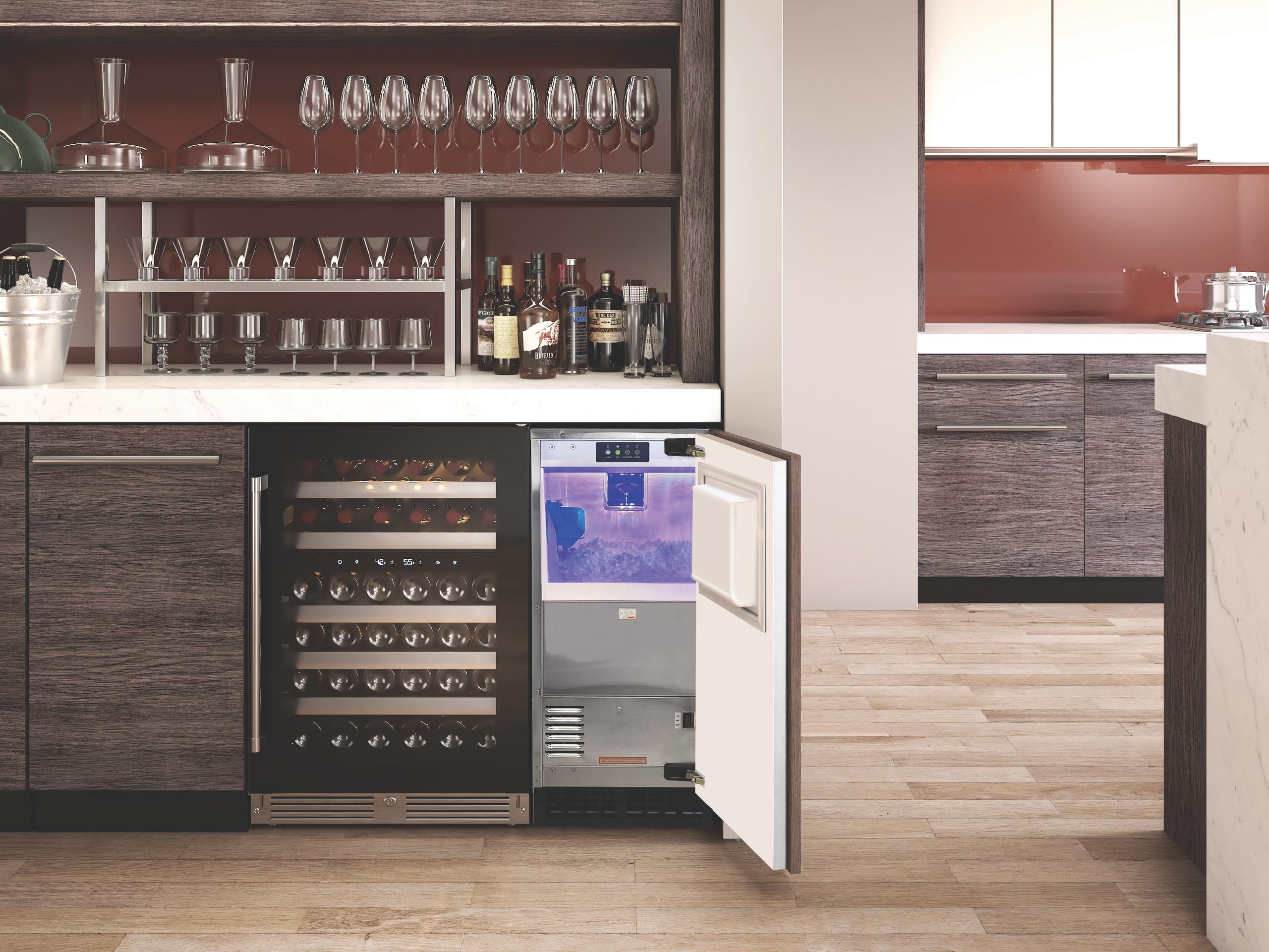 XO APPLIANCE XOUIM1585NOPA 15" Nugget Ice Maker Panel Ready w Pump ADA Height Custom Panel Ready