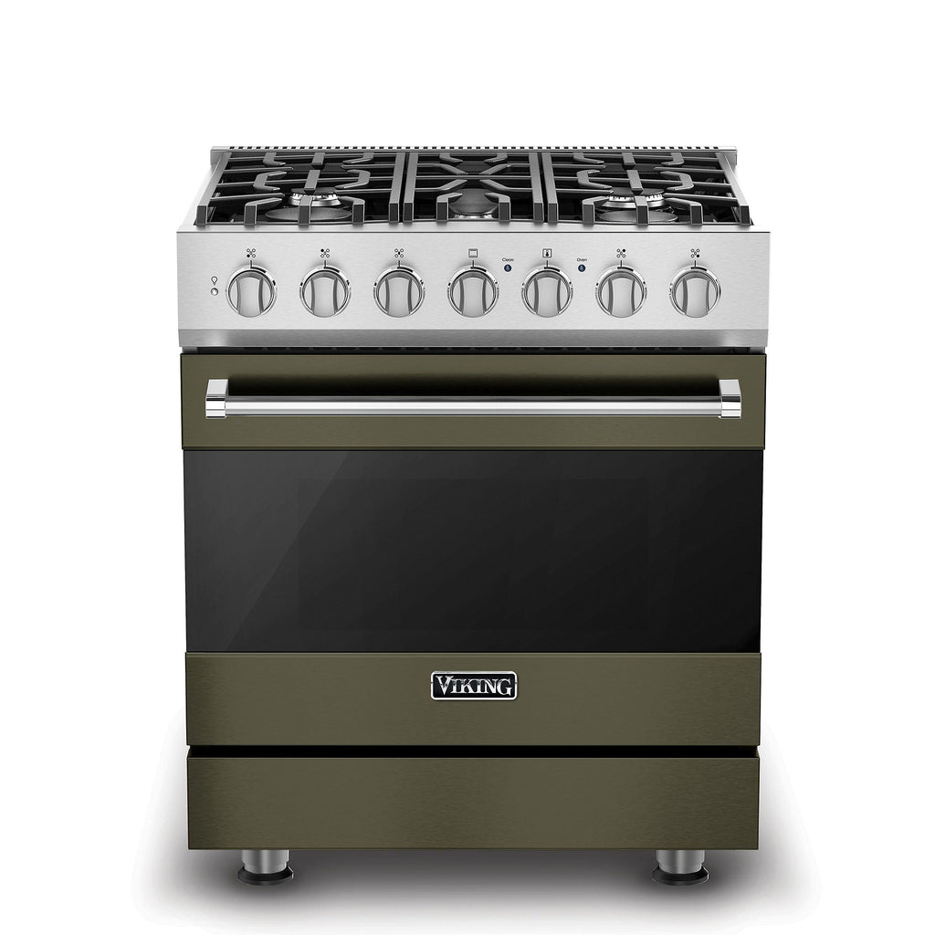 VIKING 30" Self-Cleaning Dual Fuel Range Viking 3 Series Gray - RVDR33025BMA