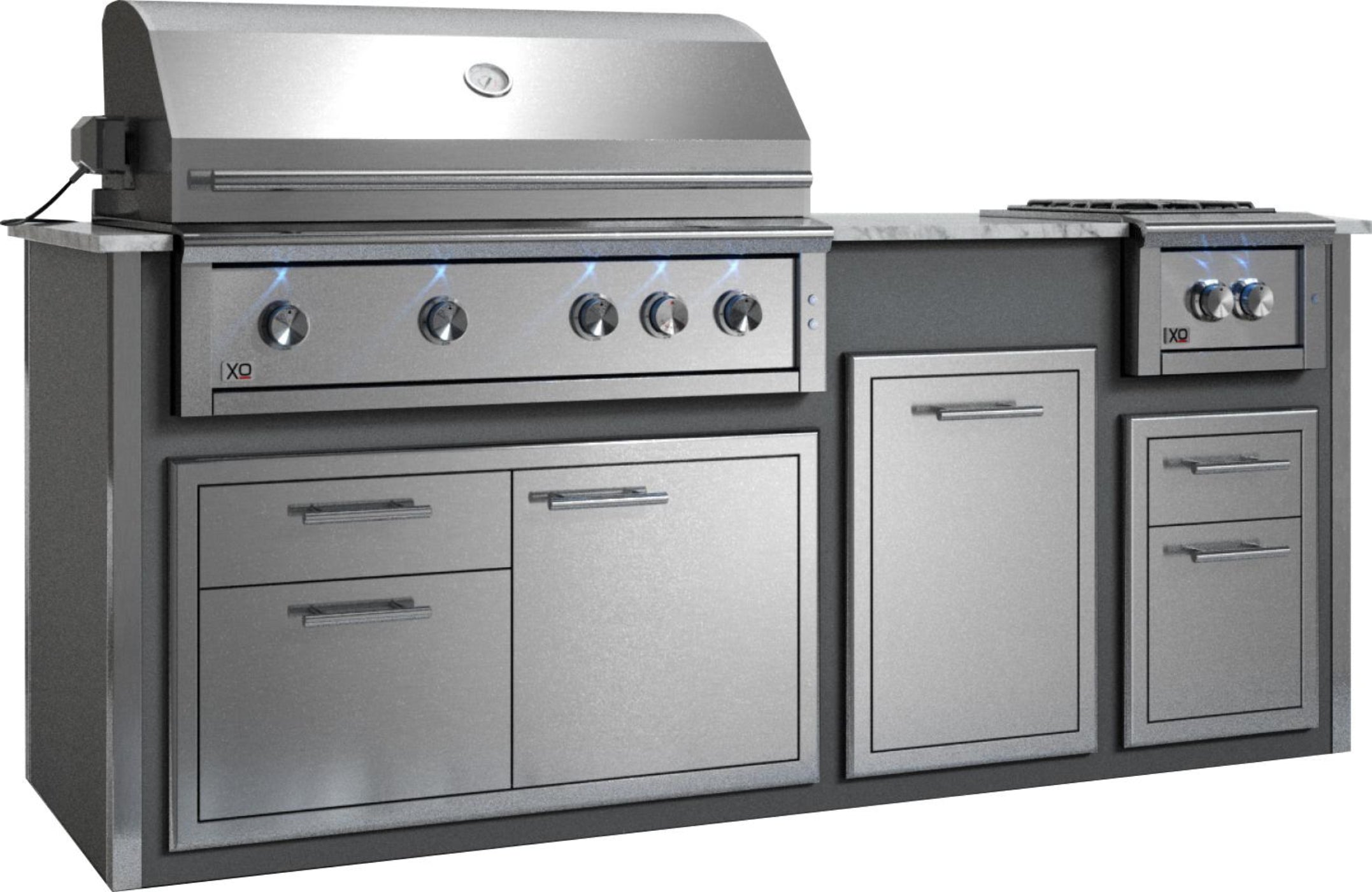 XO APPLIANCE XOGOK42V1GR Factory Assembled, Appliance Ready Designer Island Gray - XOGOK42V1GR