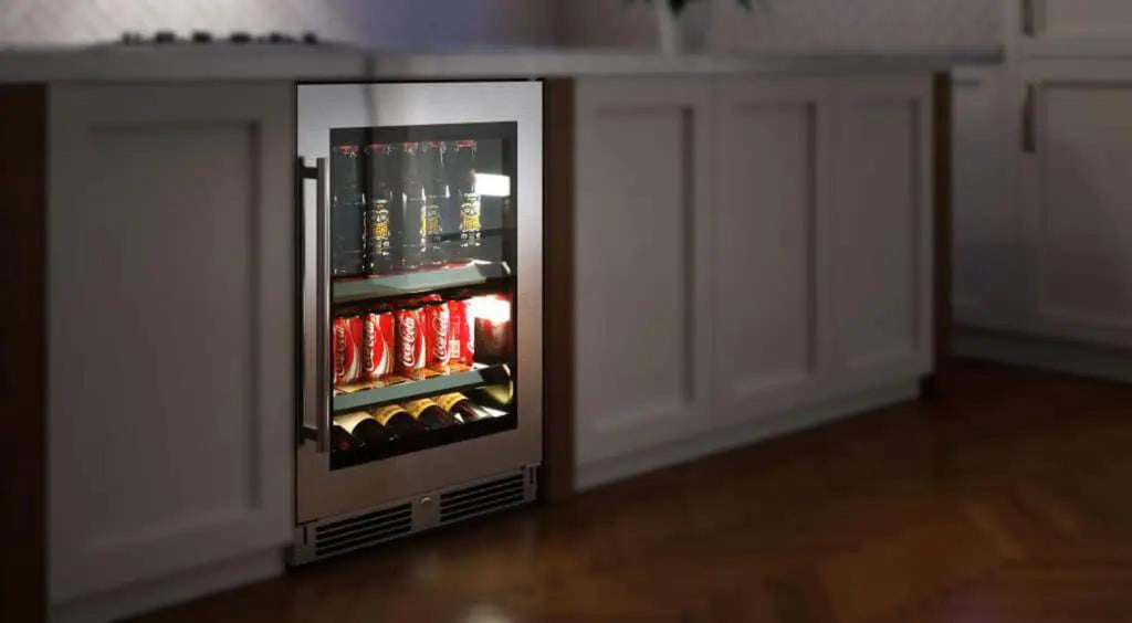 XO APPLIANCE XOU24BCGBSL Beverage Center, 24" Black Stainless, Left Hinge Black in Stainless Steel - XOU24BCGBSL