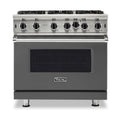 VIKING 36" Open Burner Gas Range Viking 5 Series Gray - VGIC53626BDGLP