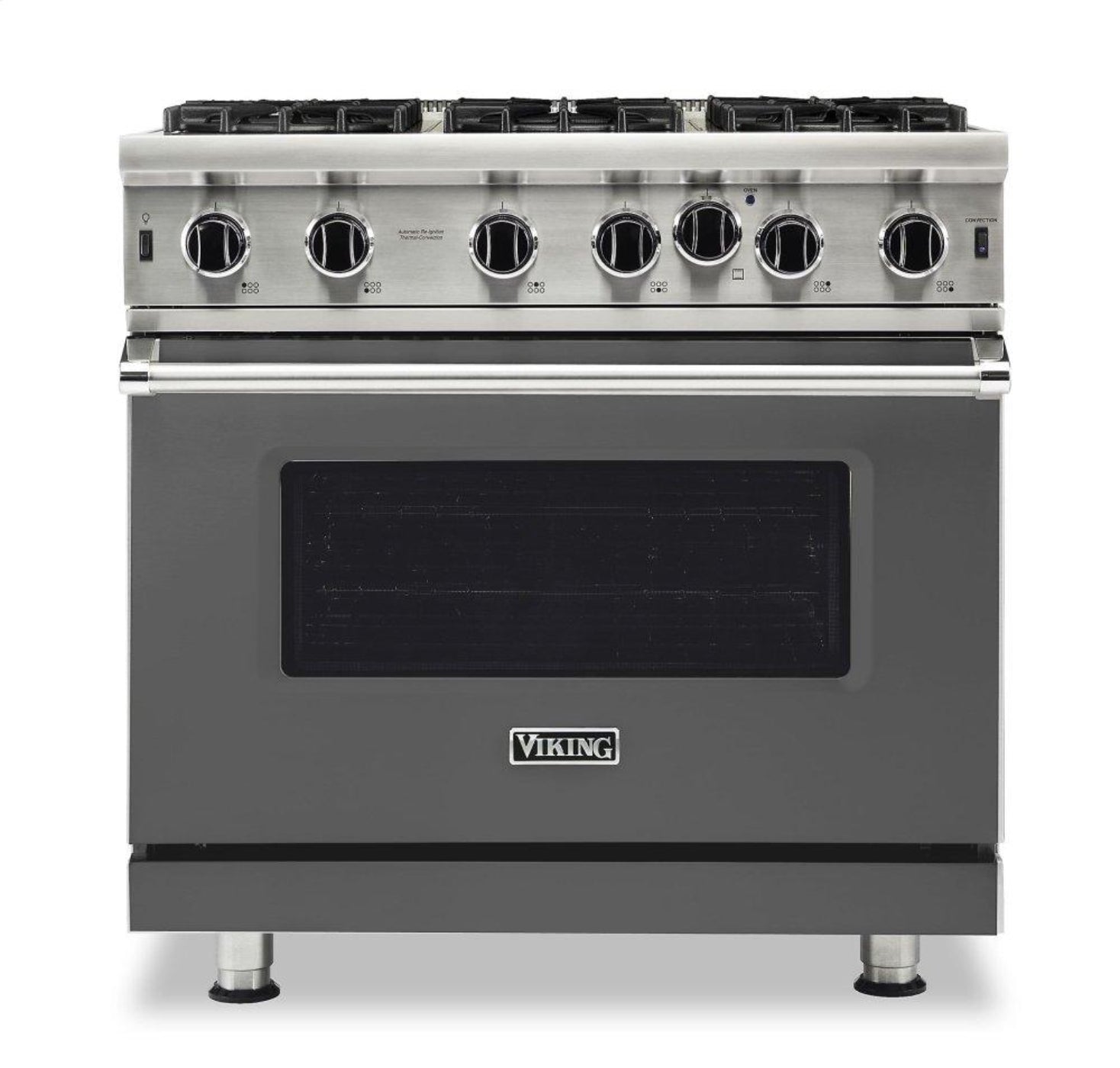 VIKING 36" Open Burner Gas Range Viking 5 Series Gray - VGIC53626BDGLP