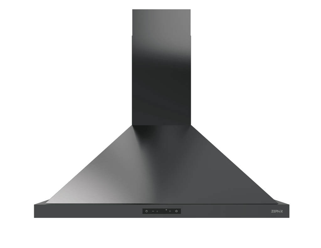ZEPHYR Ombra, Wall, 30", Black SS, 600 CFM Black in Stainless Steel - ZOME30BBS