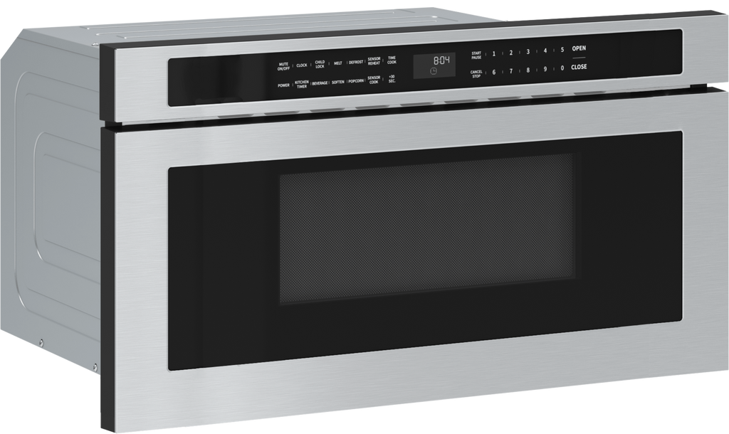 ZEPHYR Microwave Drawer, 30in, Built-In, SS, 1.2 cu. ft. in Stainless Steel - MWD3001AS