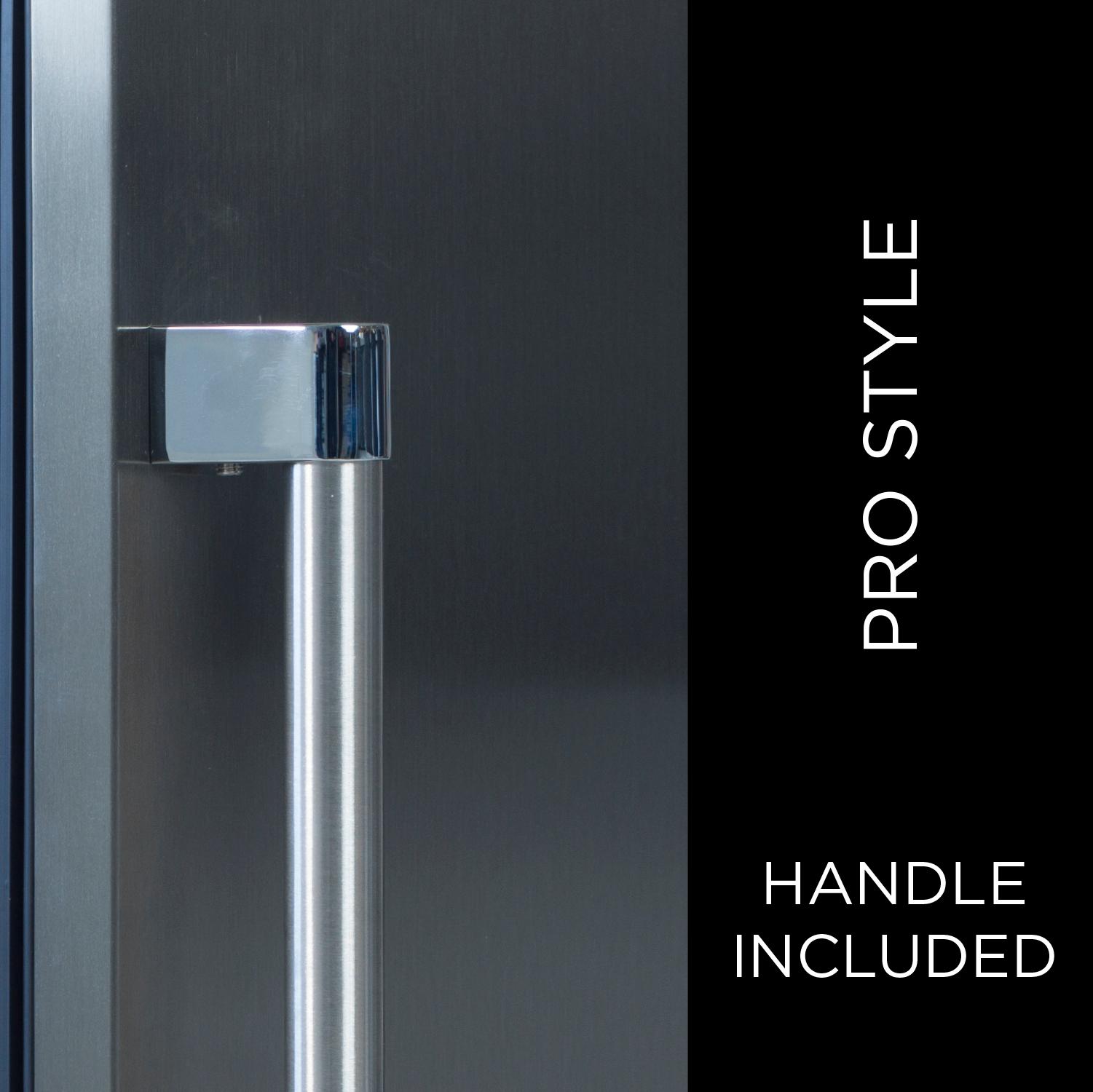 XO APPLIANCE XOU24WGSL 24" Wine Cooler, Single Zone in Stainless Steel Glass, Left Hinge in Stainless Steel - XOU24WGSL