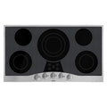 VIKING 36" Electric Cooktop - RVEC in Stainless Steel On Black - RVEC3365BSB