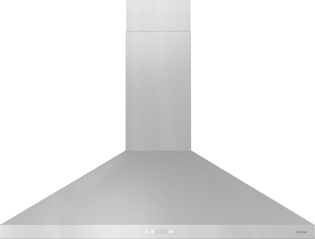 ZEPHYR Brisas Traditional Pyramid Wall, 36" SS, ACT, LED in Stainless Steel - BVEE36CS