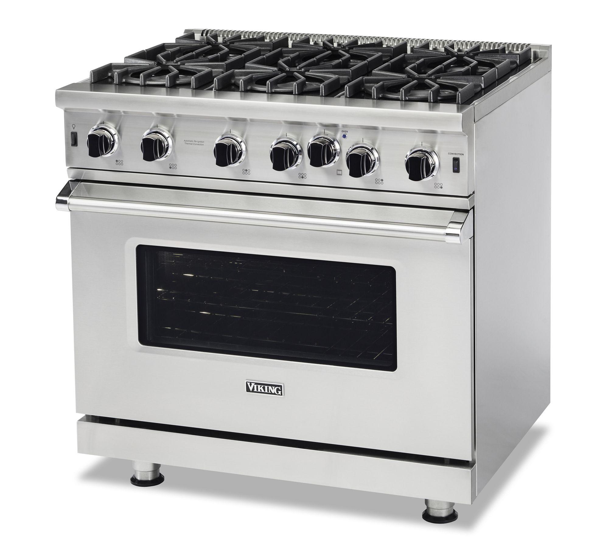 VIKING 36" Open Burner Gas Range Viking 5 Series Green -   VGIC53626BEU