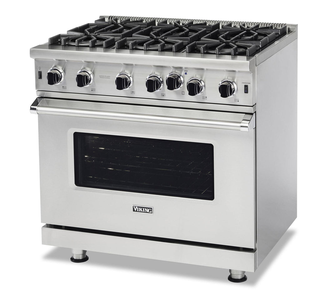 VIKING 36" Open Burner Gas Range Viking 5 Series Black - VGIC53626BON