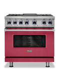 VIKING 36" Dual Fuel Range - VDR7362 Viking 7 Series Red - VDR73624GVA