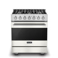 VIKING 30" Self-Cleaning Dual Fuel Range Viking 3 Series White - RVDR33025BPW