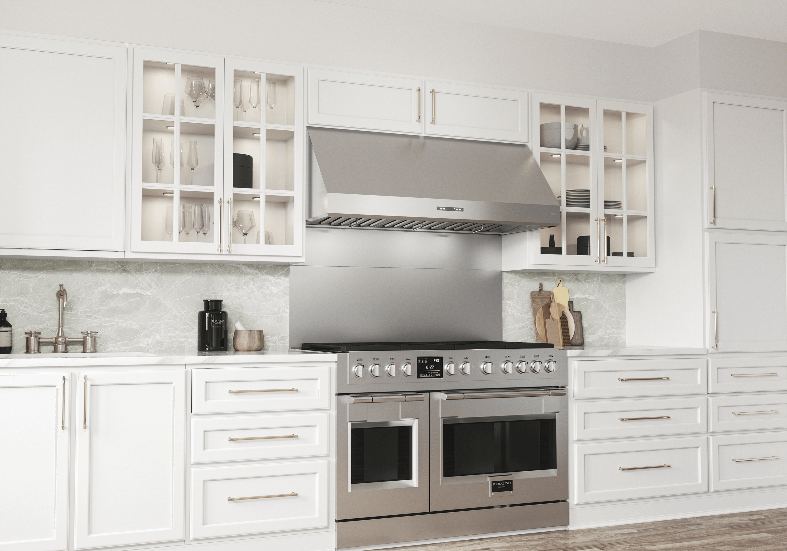 ZEPHYR Tidal II Connect 18in Wall, 36in, SS, LED, ACT Stainless - AK7436AS