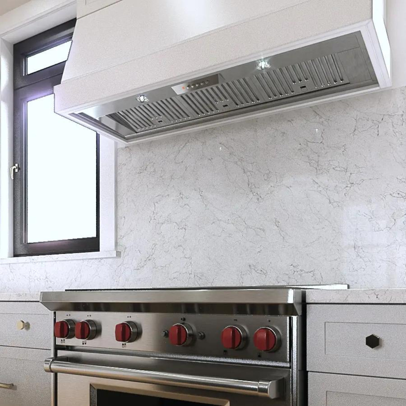 XO APPLIANCE XOI4515SC 45" W 15" D 600/395 CFM in Stainless Steel insert in Stainless Steel - XOI4515SC