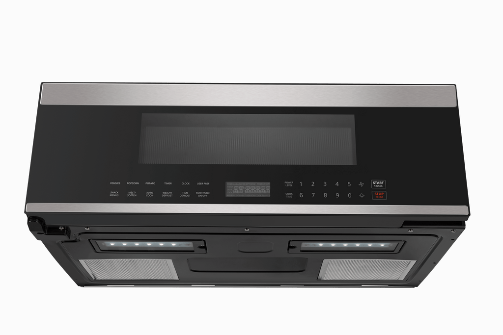 XO APPLIANCE XOOTR30LPS Low-Profile 30" Over-The-Range Microwave Oven in Black Glass with in Stainless Steel Trim Black On Stainless - XOOTR30LPS