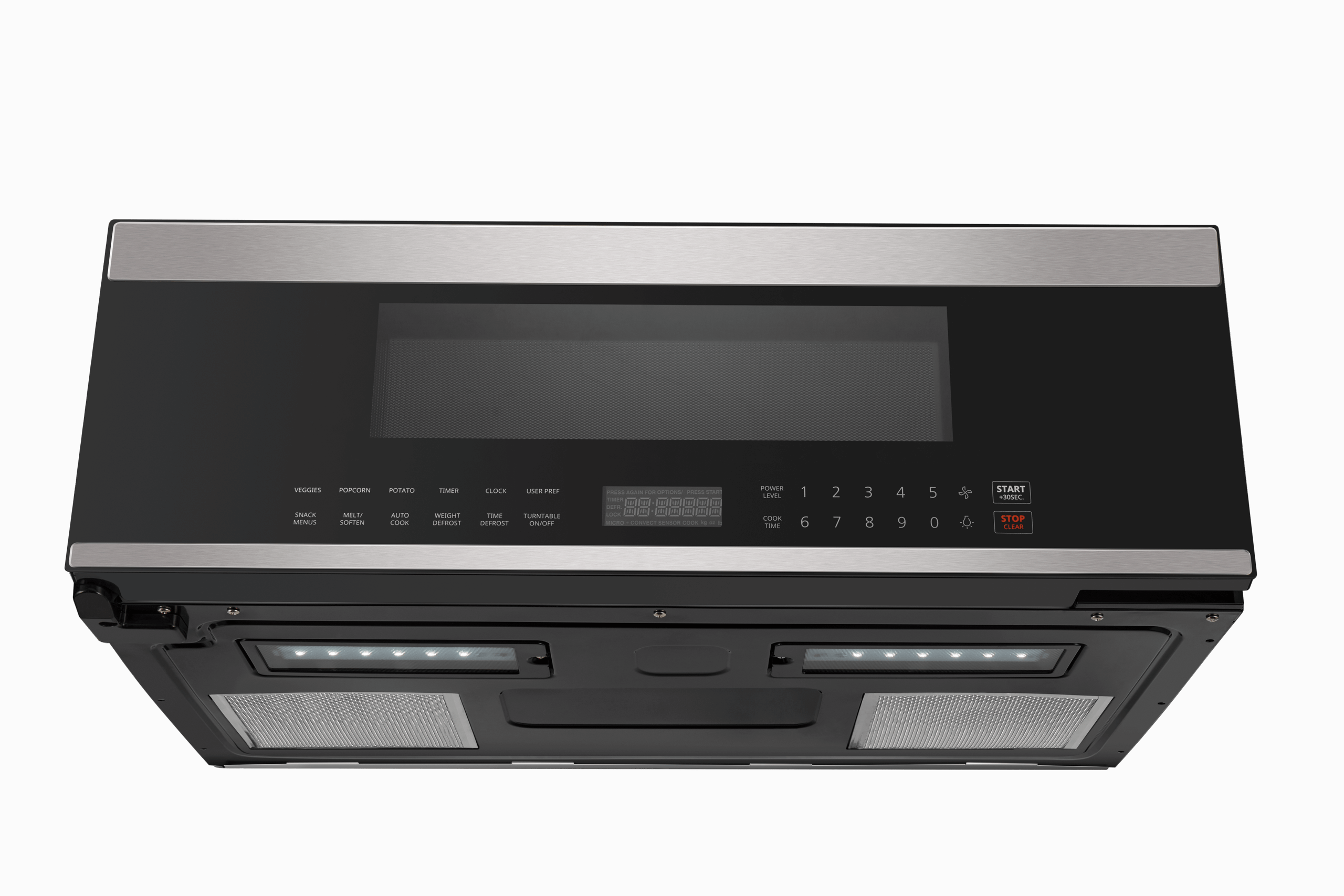 XO APPLIANCE XOOTR30LPS Low-Profile 30" Over-The-Range Microwave Oven in Black Glass with in Stainless Steel Trim Black On Stainless - XOOTR30LPS