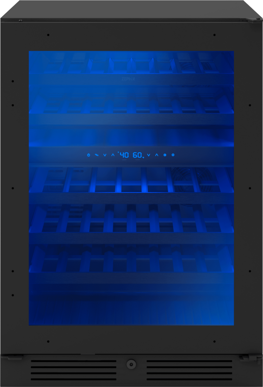 ZEPHYR Presrv Wine Cooler, 24in UC, Panel Ready+Gls, 2Z Custom Panel Ready - PRW24C02CPG