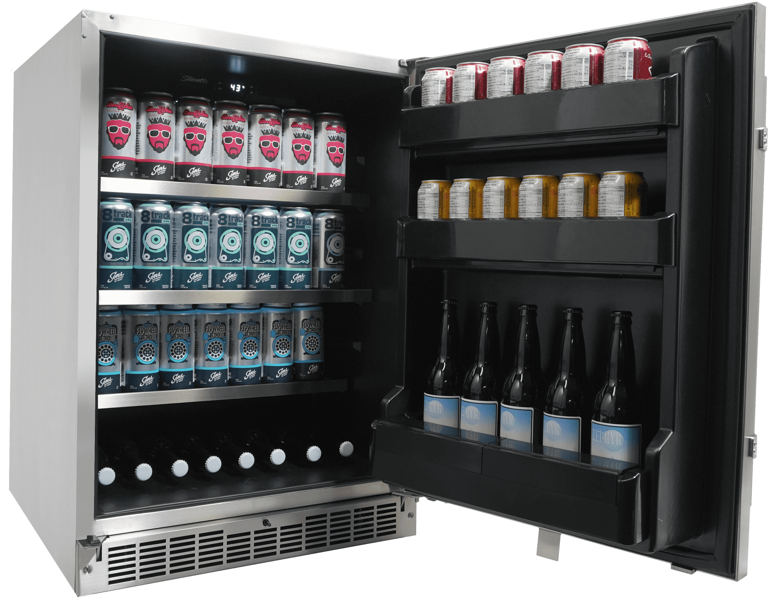 SILHOUETTE Silhouette 5.5 Cu. Ft. Built-in Outdoor All Fridge in Stainless Steel - DAR055D1BSSPRO