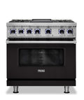 VIKING 36" Dual Fuel Range - VDR7362 Viking 7 Series Black - VDR73624GON
