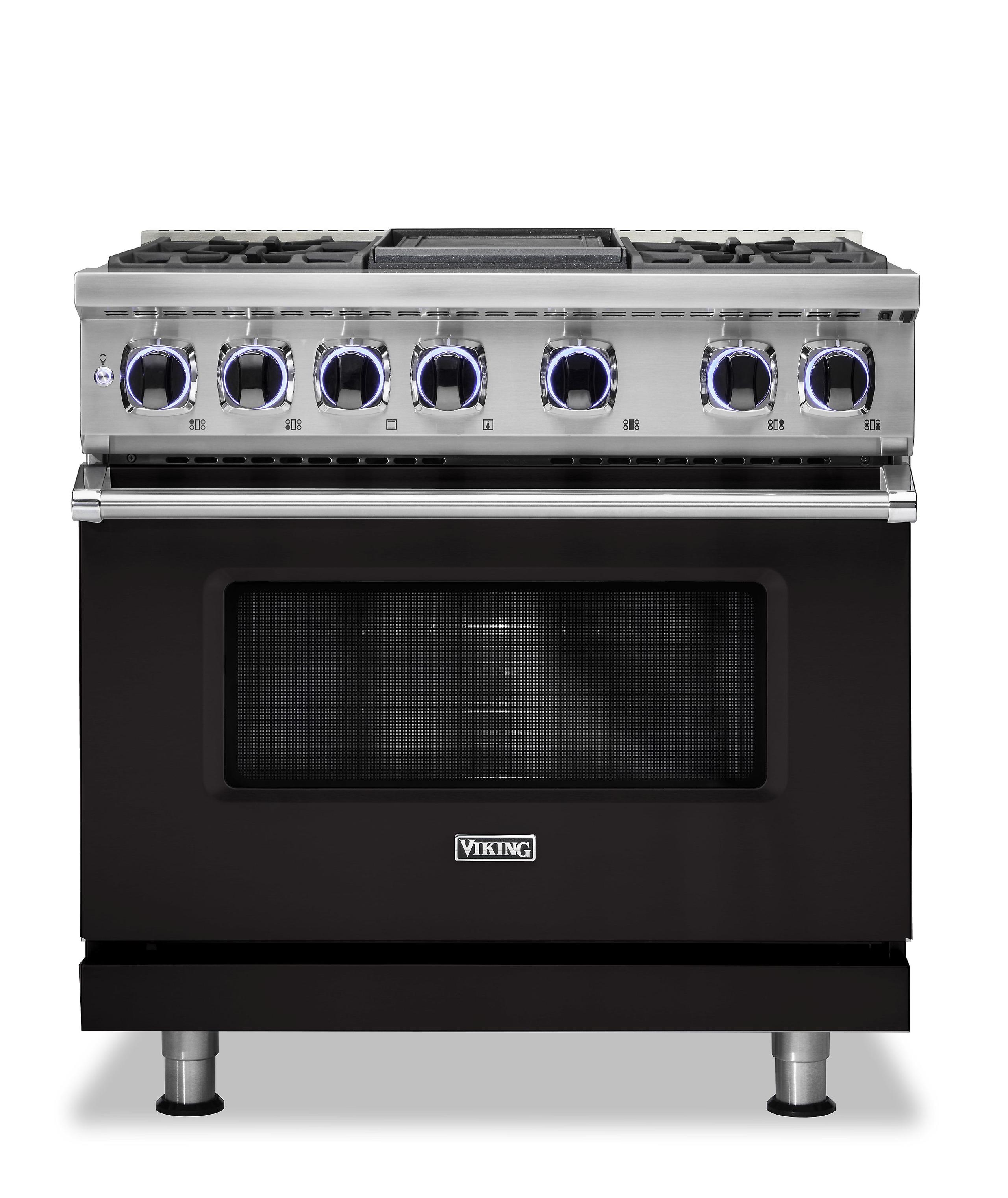 VIKING 36" Dual Fuel Range - VDR7362 Viking 7 Series Black - VDR73624GON