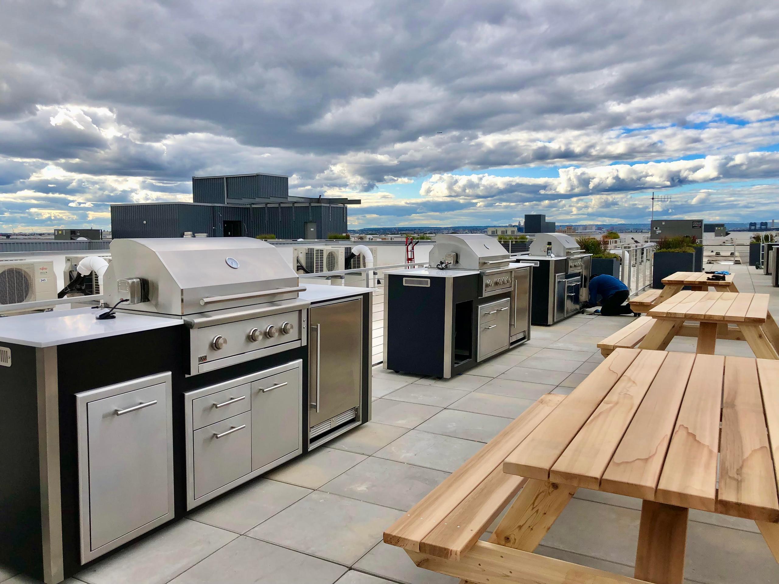 XO APPLIANCE XOGOK36V1GR Factory Assembled, Appliance Ready Designer Island Gray - XOGOK36V1GR