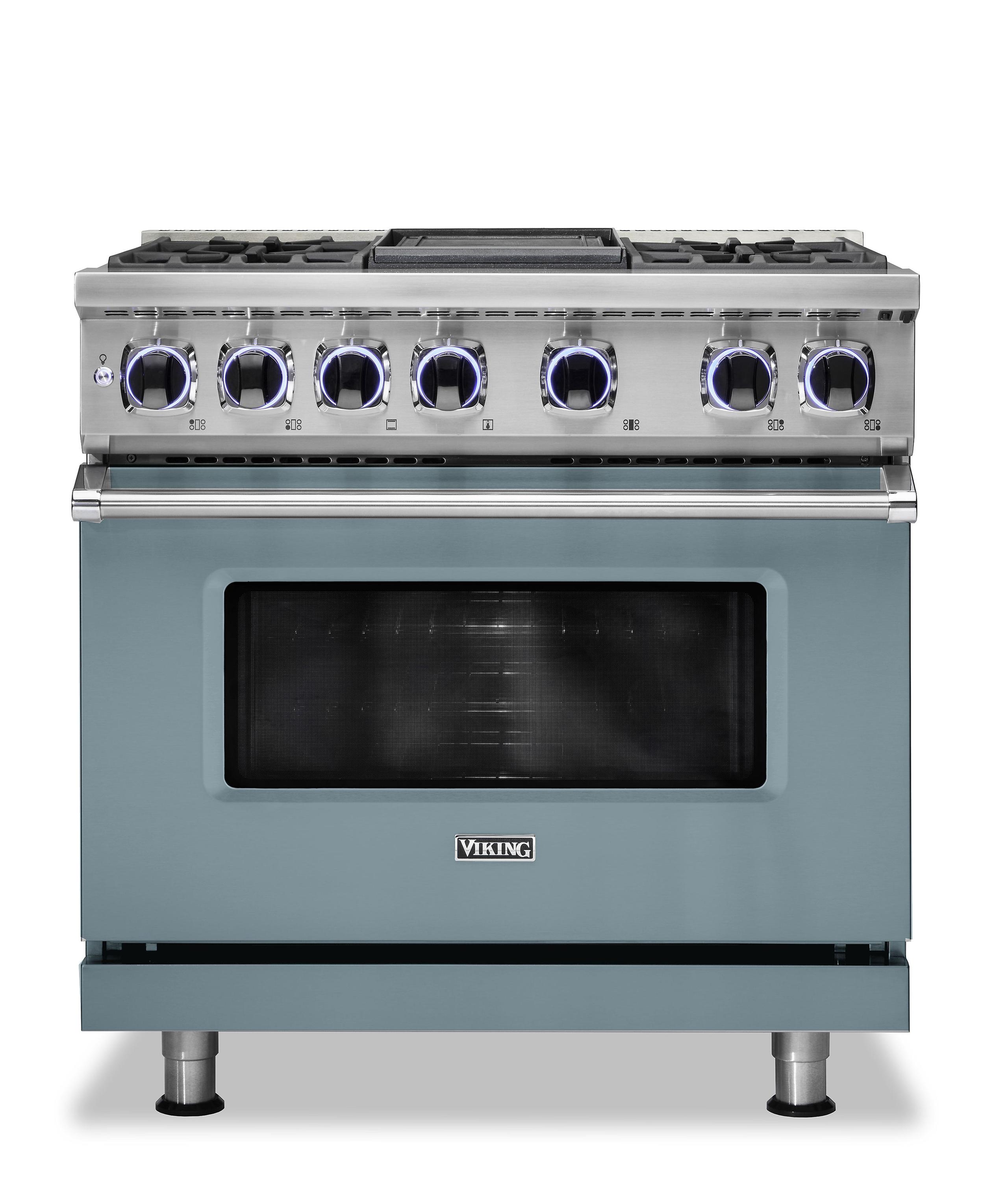 VIKING 36" Dual Fuel Range - VDR7362 Viking 7 Series Blue - VDR73624GNSLP