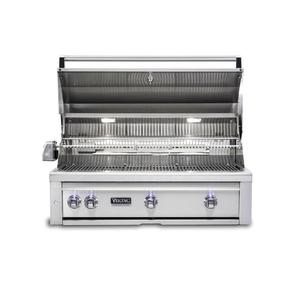 VIKING 36"W. Built-in Grill with ProSear Burner and Rotisserie in Stainless Steel - VQGI5361NSS