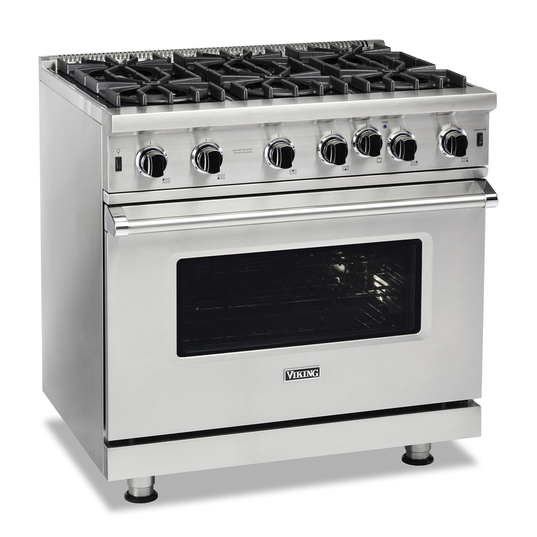 VIKING 36" Open Burner Gas Range Viking 5 Series Gray - VGIC53626BDGLP