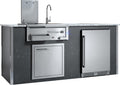 XO APPLIANCE XOGOKBARV1GR Factory Assembled, Appliance Ready Designer Island Gray - XOGOKBARV1GR
