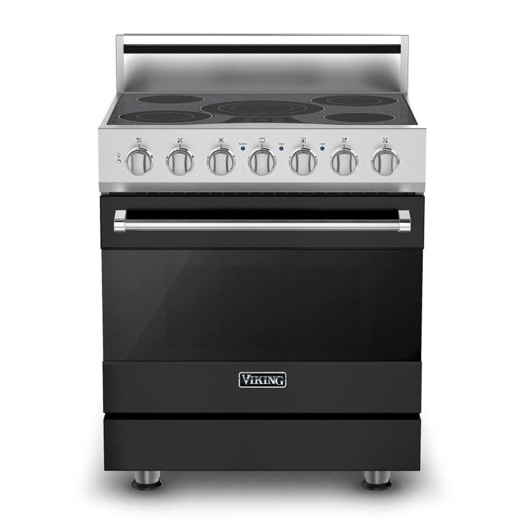 VIKING 30" Self-Cleaning Electric Range - Viking 3 Series Black - RVER33015BCS
