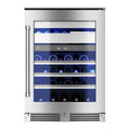 XO APPLIANCE XOU24WWGSR Wine and Weed 24" in Stainless Steel Glass, Right Hinge in Stainless Steel - XOU24WWGSR
