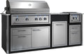 XO APPLIANCE XOGOK42V1BL Factory Assembled, Appliance Ready Designer Island Black On White - XOGOK42V1BL
