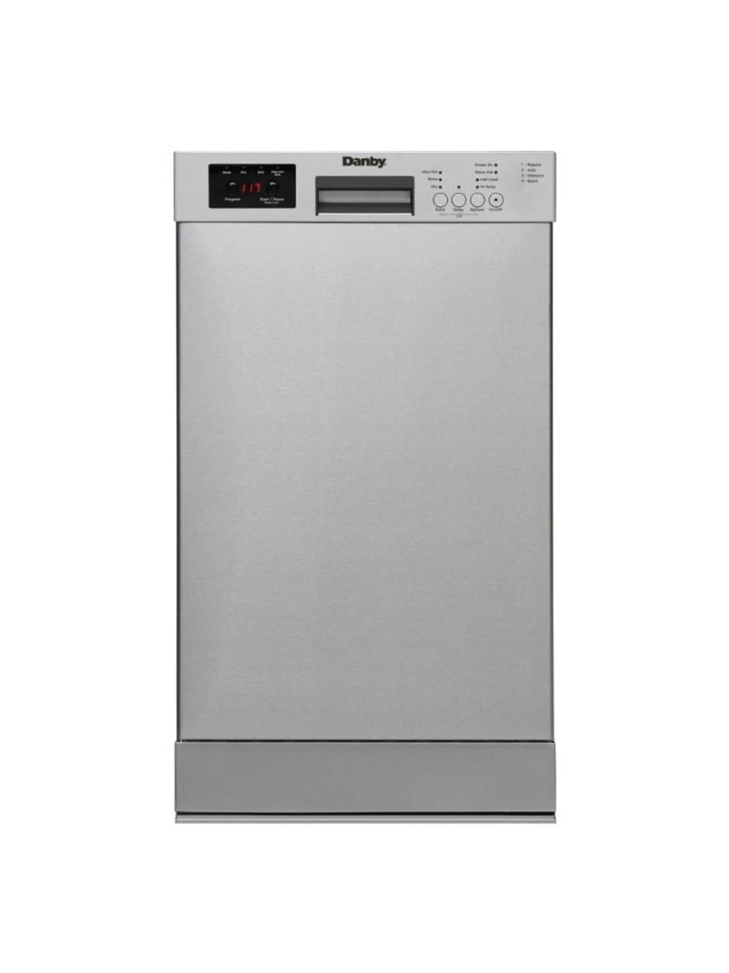 DANBY Danby 18" Wide Built-in Dishwasher in Stainless Steel - DDW18D1ESS
