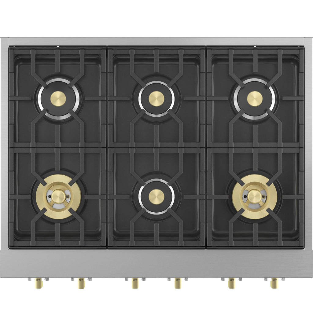 MONOGRAM Monogram 36" Professional Gas Rangetop with 6 Burners in Stainless Steel - ZGU366NTSS
