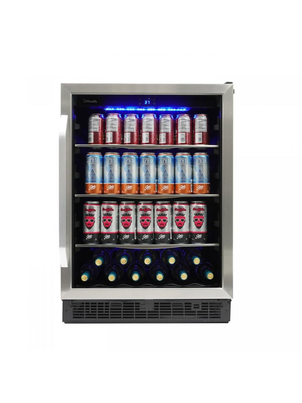 SILHOUETTE Silhouette 24" Built-in Beverage Center in Stainless Steel - SBC057D1BSS