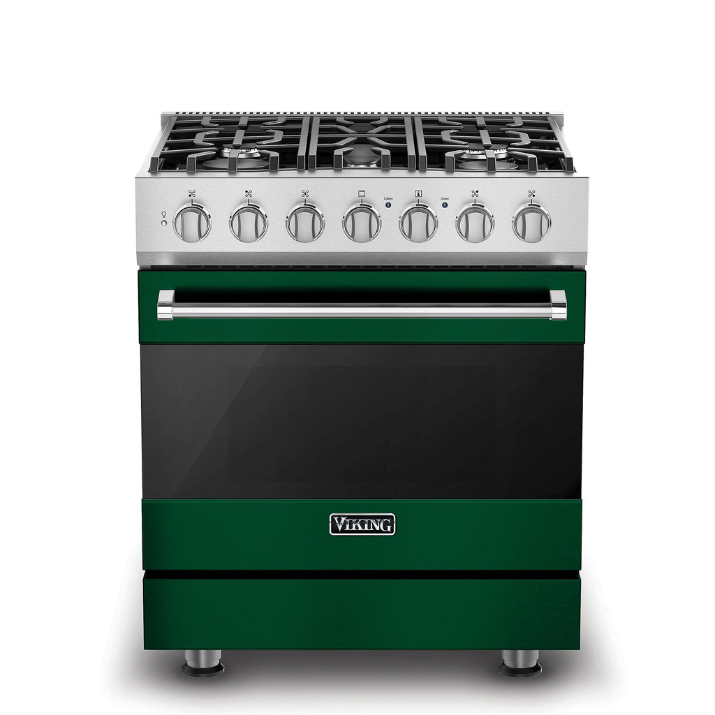 VIKING 30" Self-Cleaning Dual Fuel Range Viking 3 Series Green - RVDR33025BIV