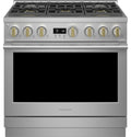 MONOGRAM Monogram 36" Dual-Fuel Professional Range with 6 Burners in Stainless Steel - ZDP366NTSS