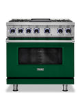VIKING 36" Dual Fuel Range - VDR7362 Viking 7 Series Green - VDR73624GIV