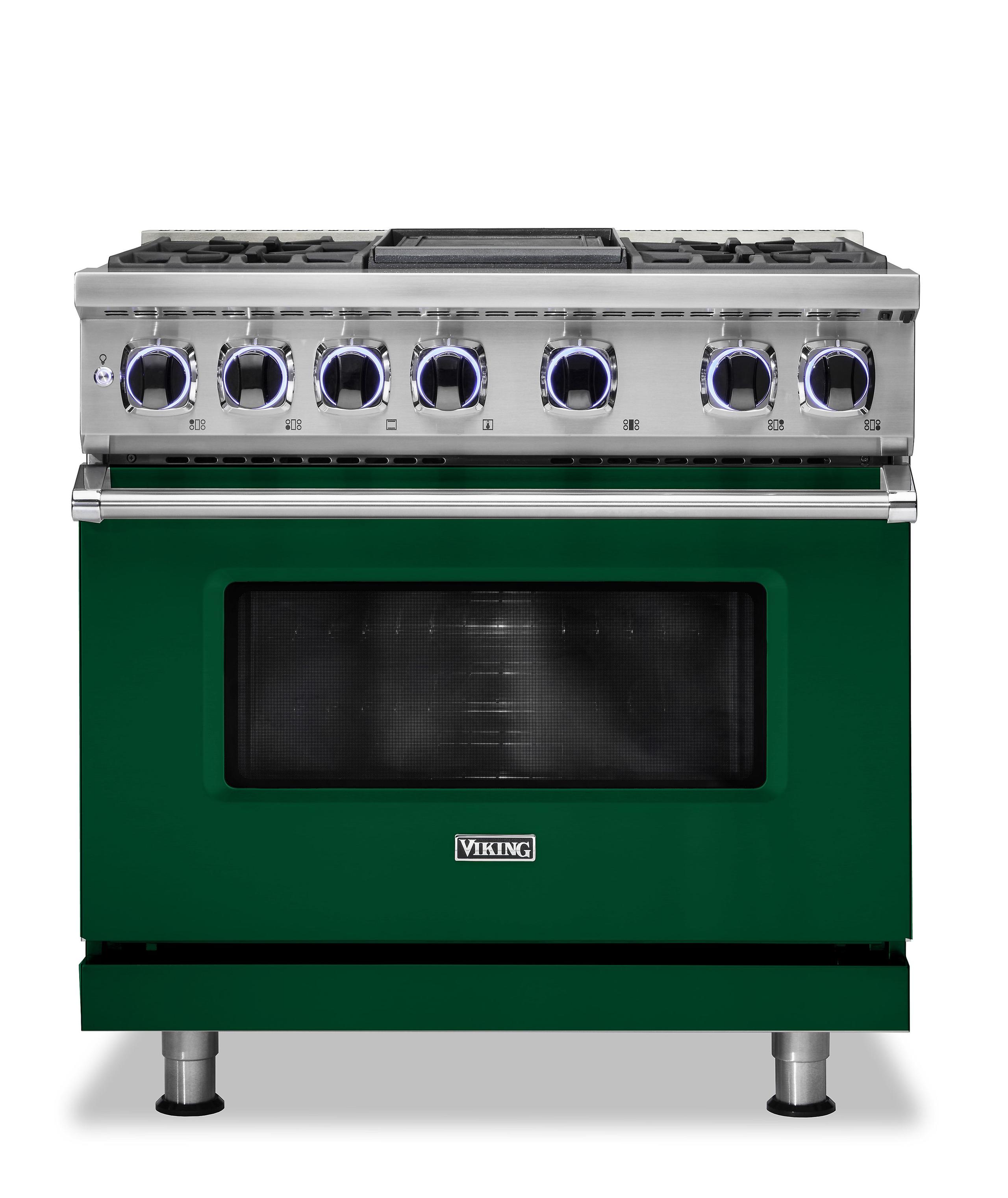 VIKING 36" Dual Fuel Range - VDR7362 Viking 7 Series Green - VDR73624GIV