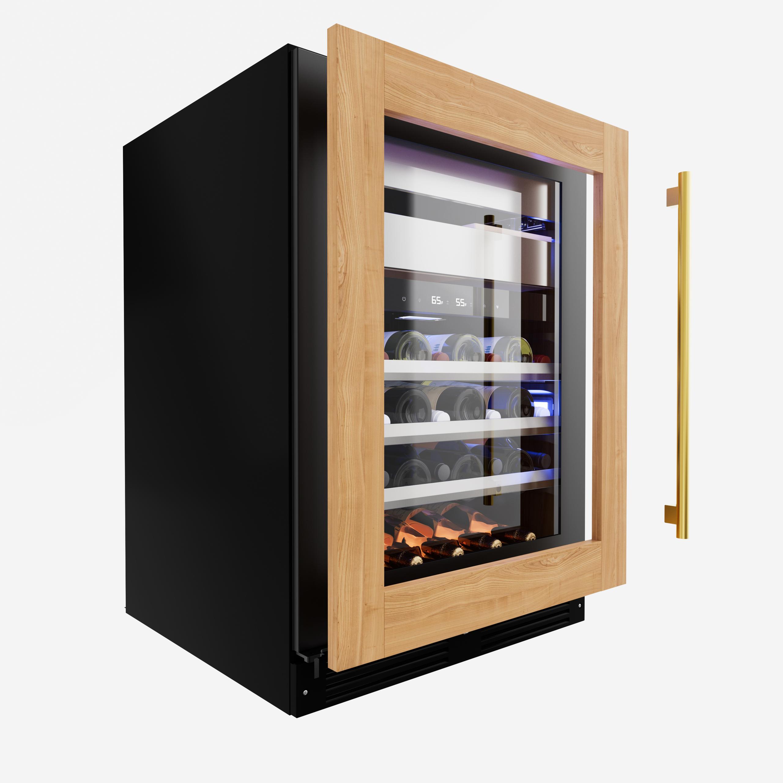 XO APPLIANCE XOU24WWGOR Wine and Weed 24" Panel Ready Glass, Right Hinge Custom Panel Ready - XOU24WWGOR