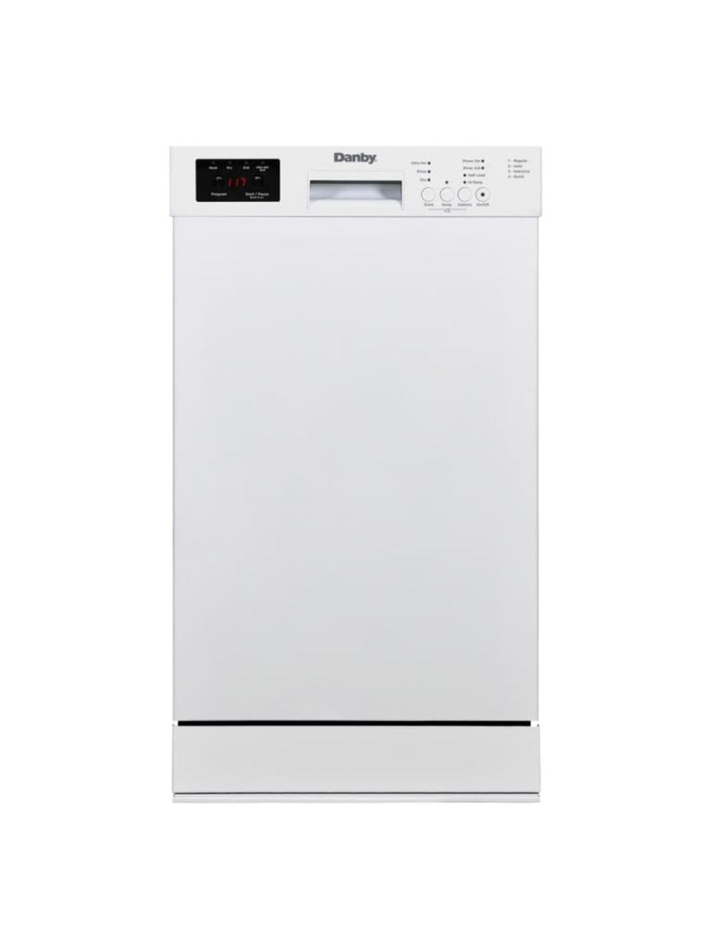 DANBY Danby 18" Wide Built-in Dishwasher in White - DDW18D1EW