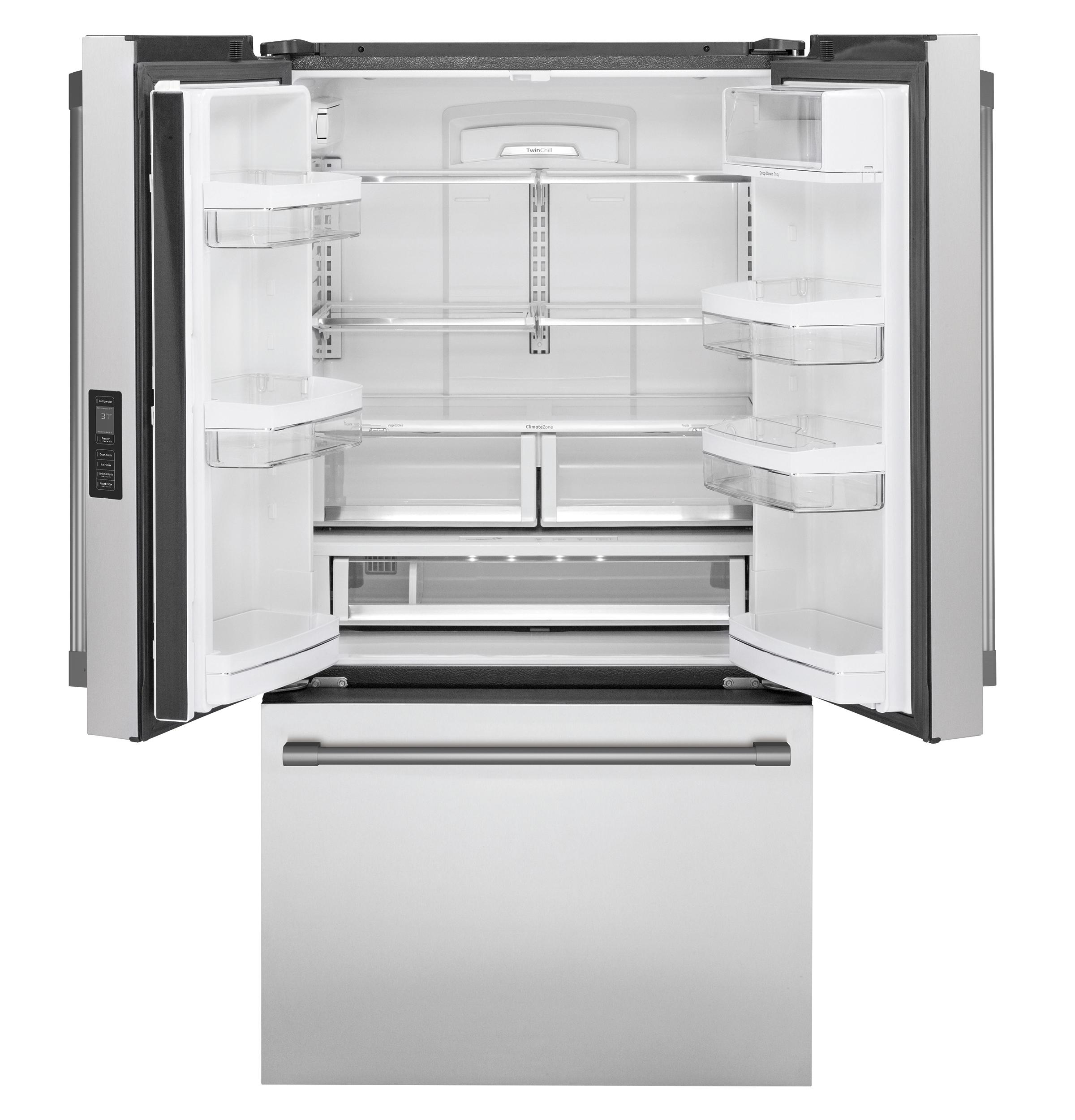 MONOGRAM Monogram Counter-Depth French-Door Refrigerator in Stainless Steel - ZWE23NSYSS
